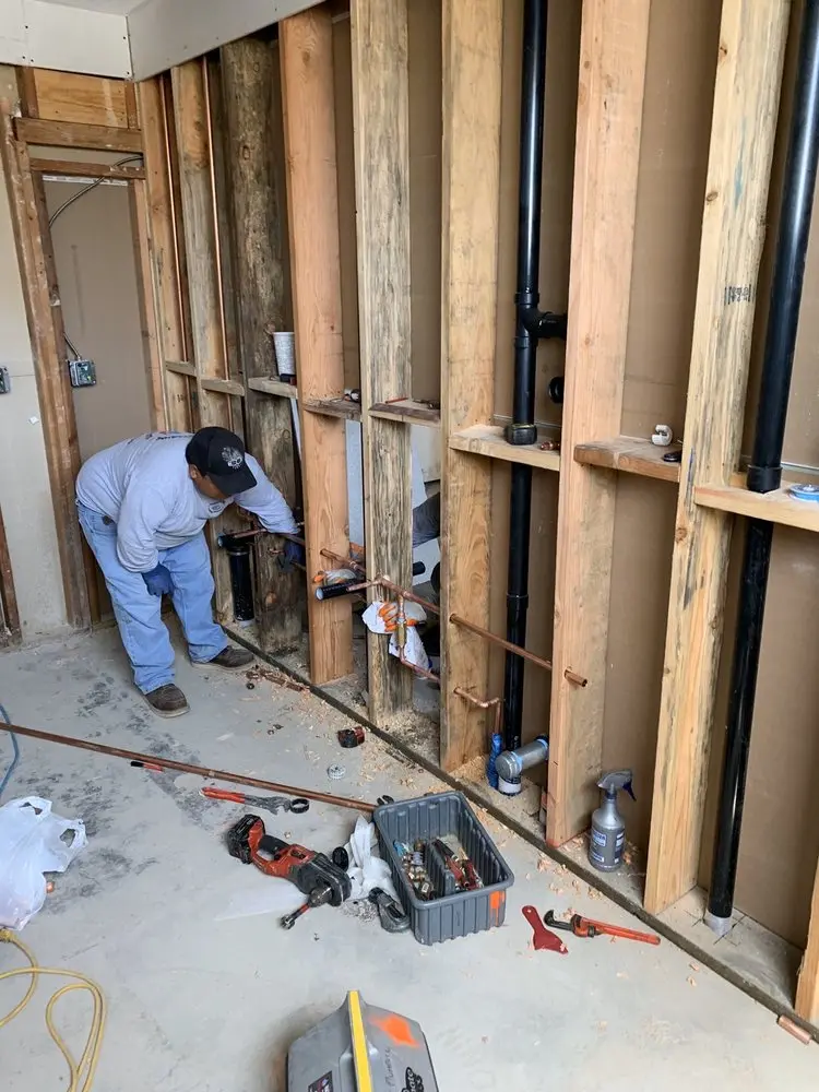 Commercial rough-in plumbing for Water Heater Replacement in Southfork